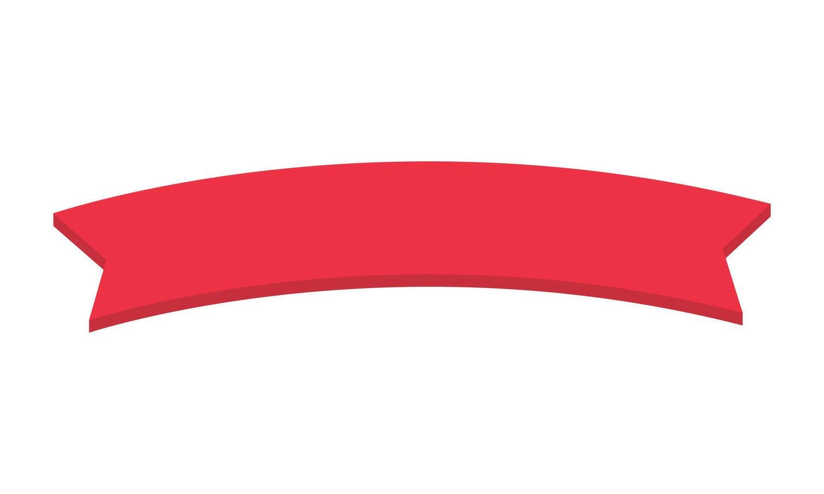 Ribbon Banner Badge Label Design Element On White Background vector