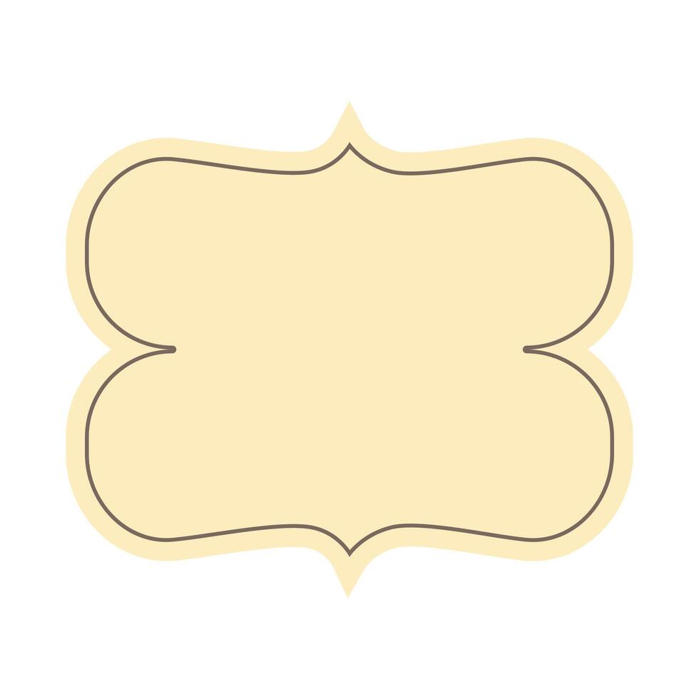 vintage style label on white background vector