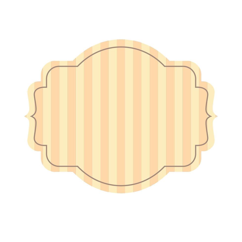 vintage style label illustration on white background vector