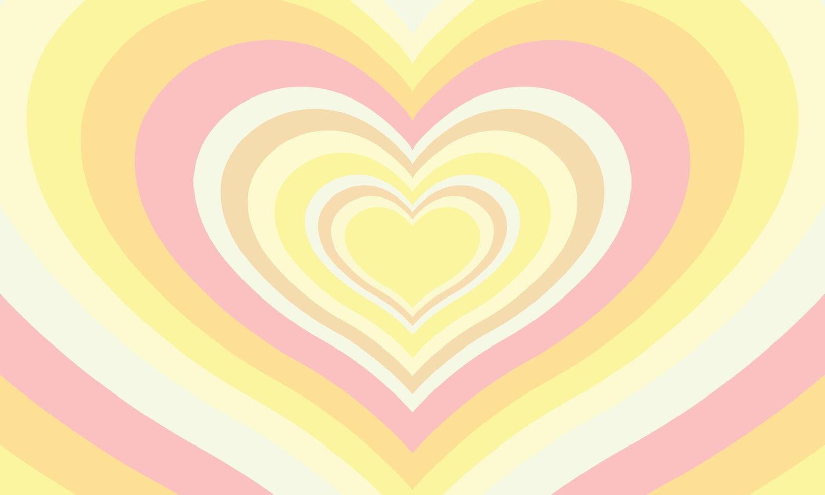 Flat design wildflower heart background vector