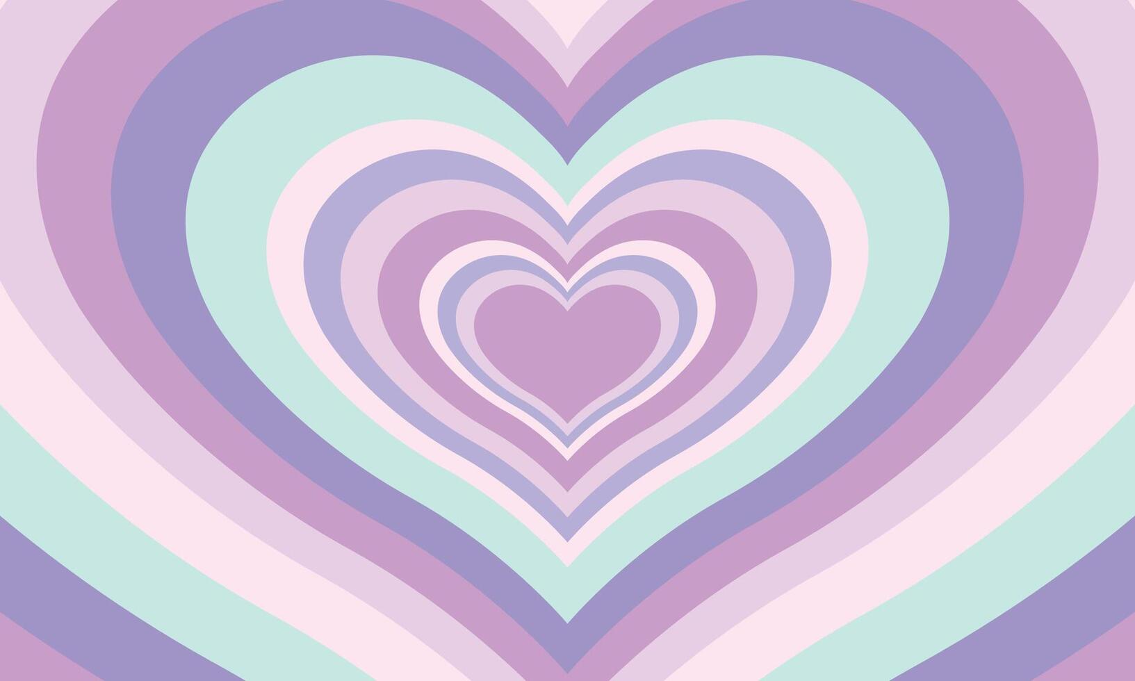 Flat design wildflower heart background vector