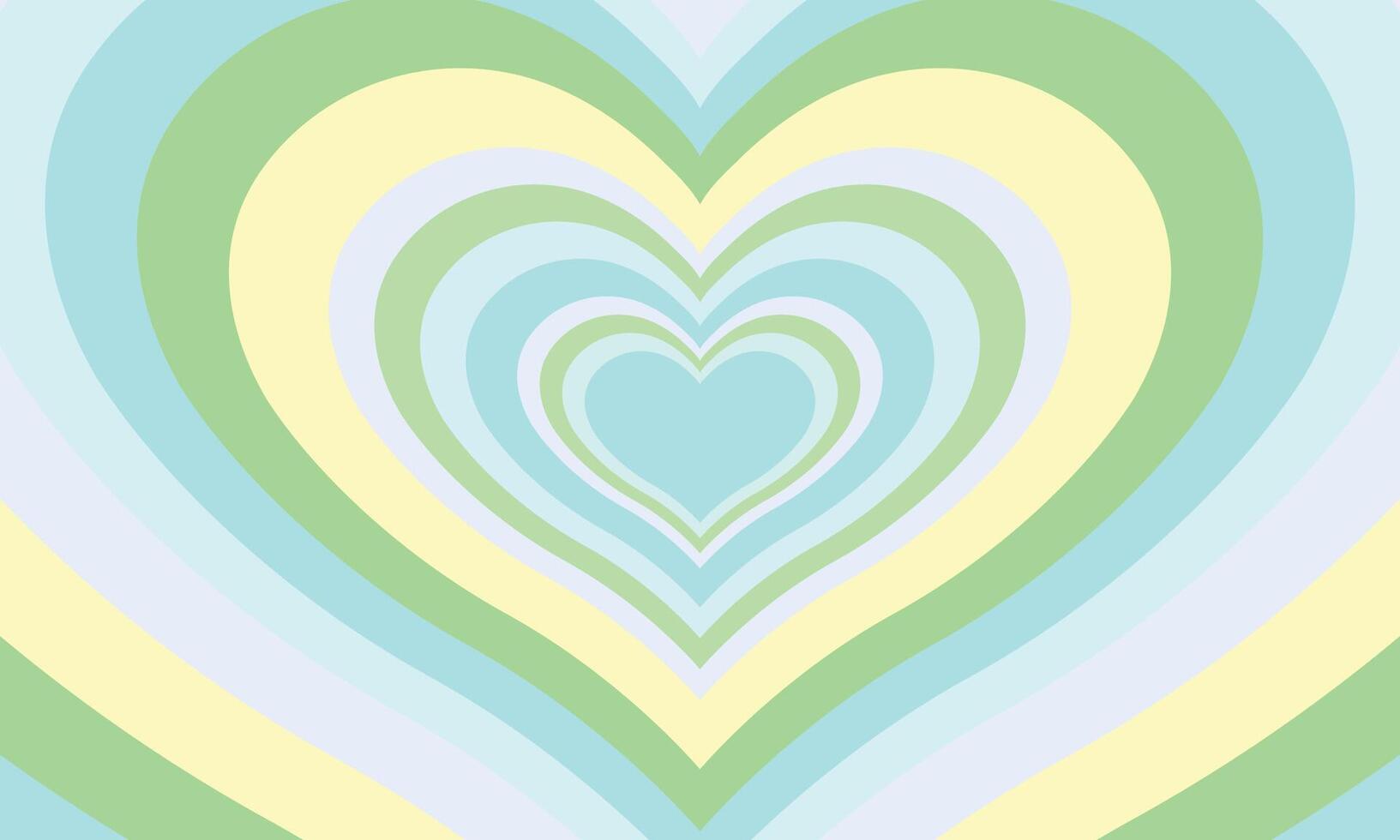 Flat design wildflower heart background vector