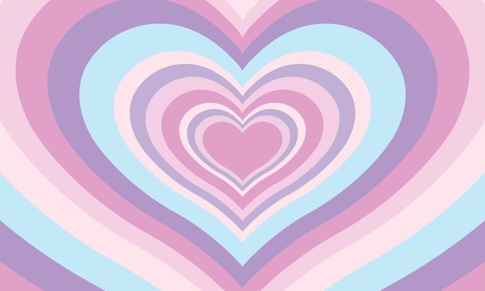 Flat design wildflower heart background vector