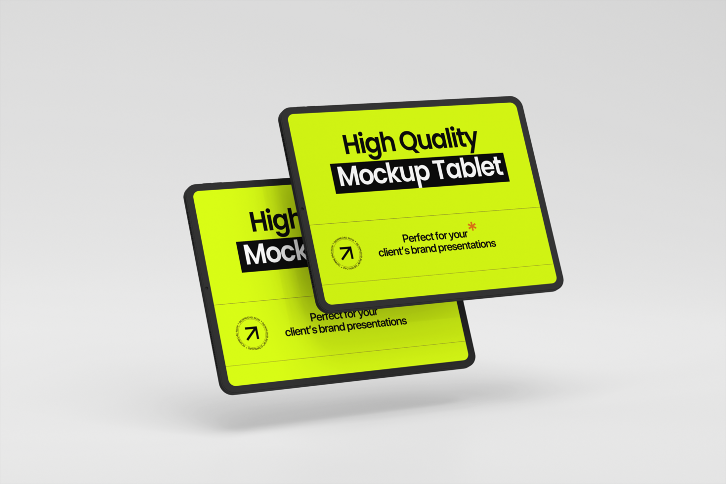 device mockup tablet on modern minimal background psd