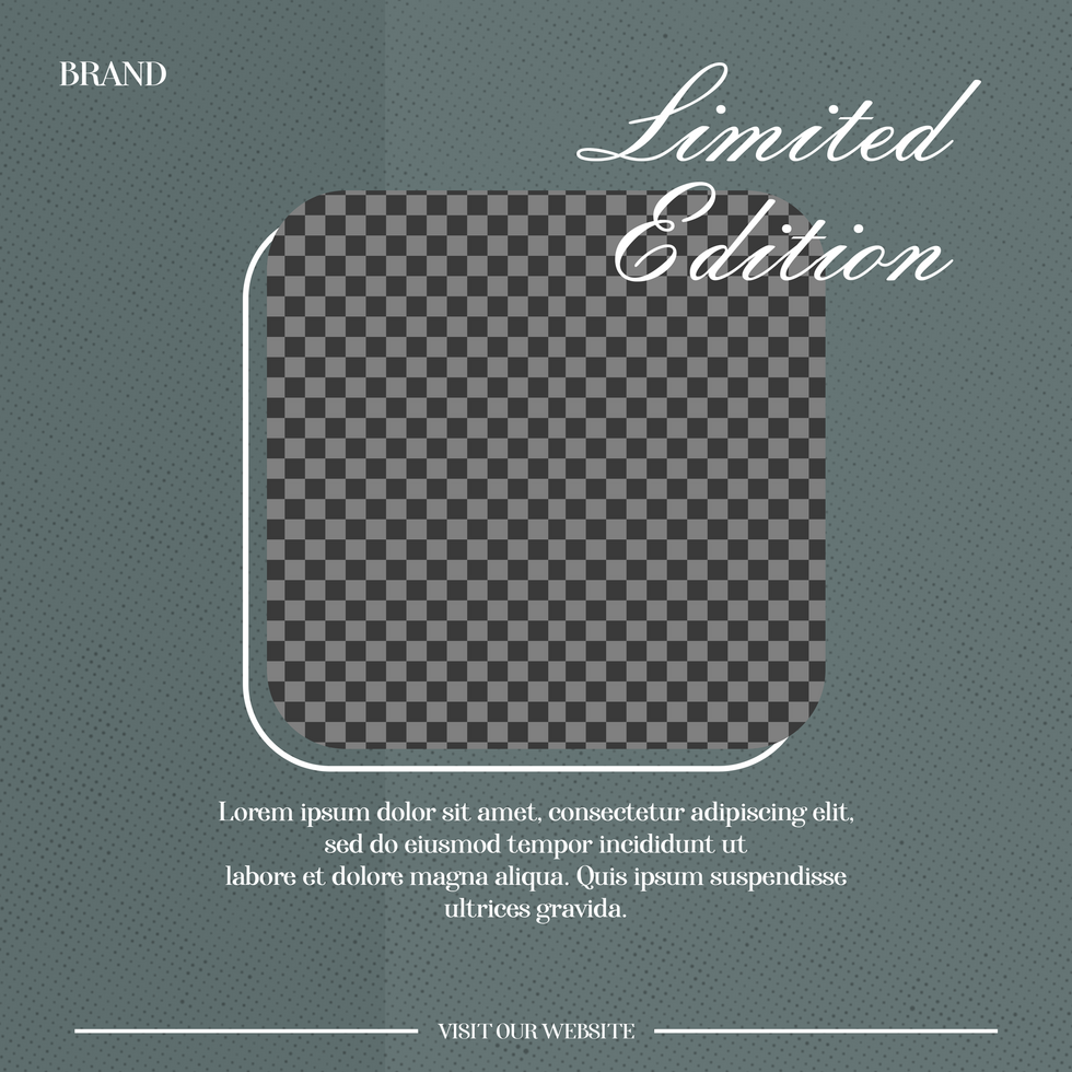 Limited Edition Jewelry Product post social media template muted color psd