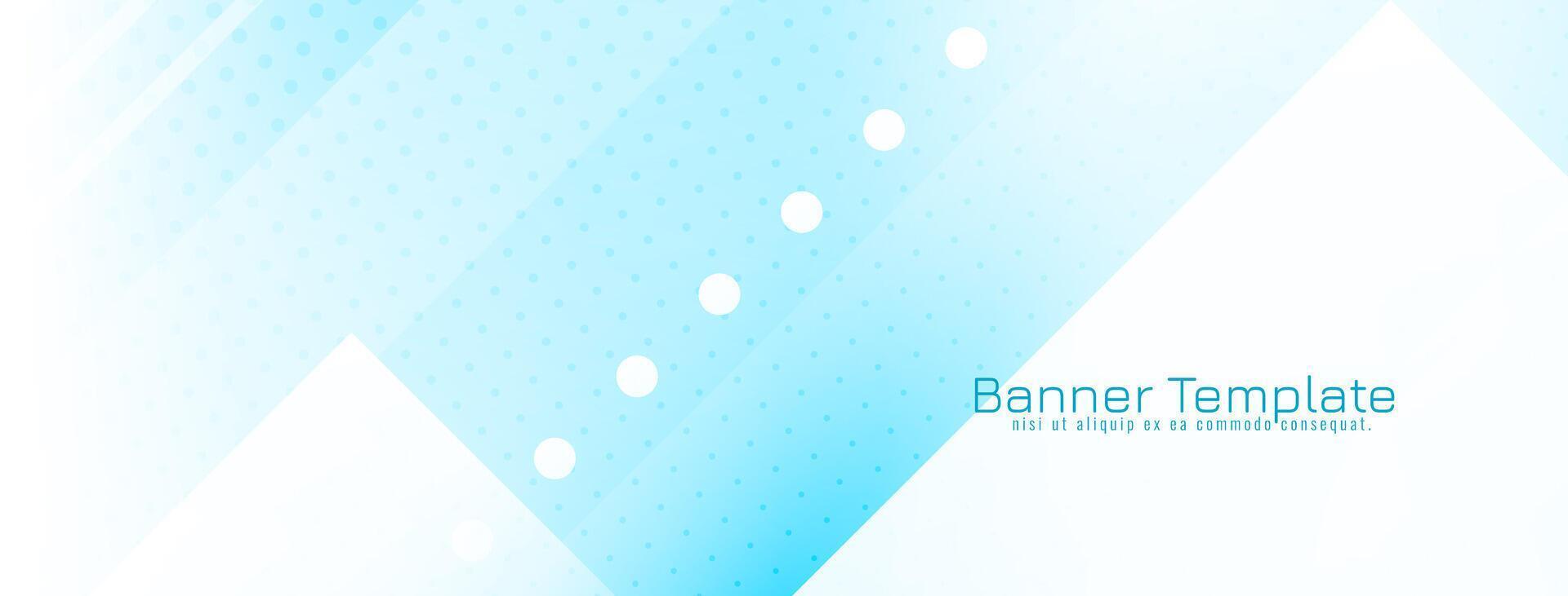 Abstract geometric design modern blue color banner vector