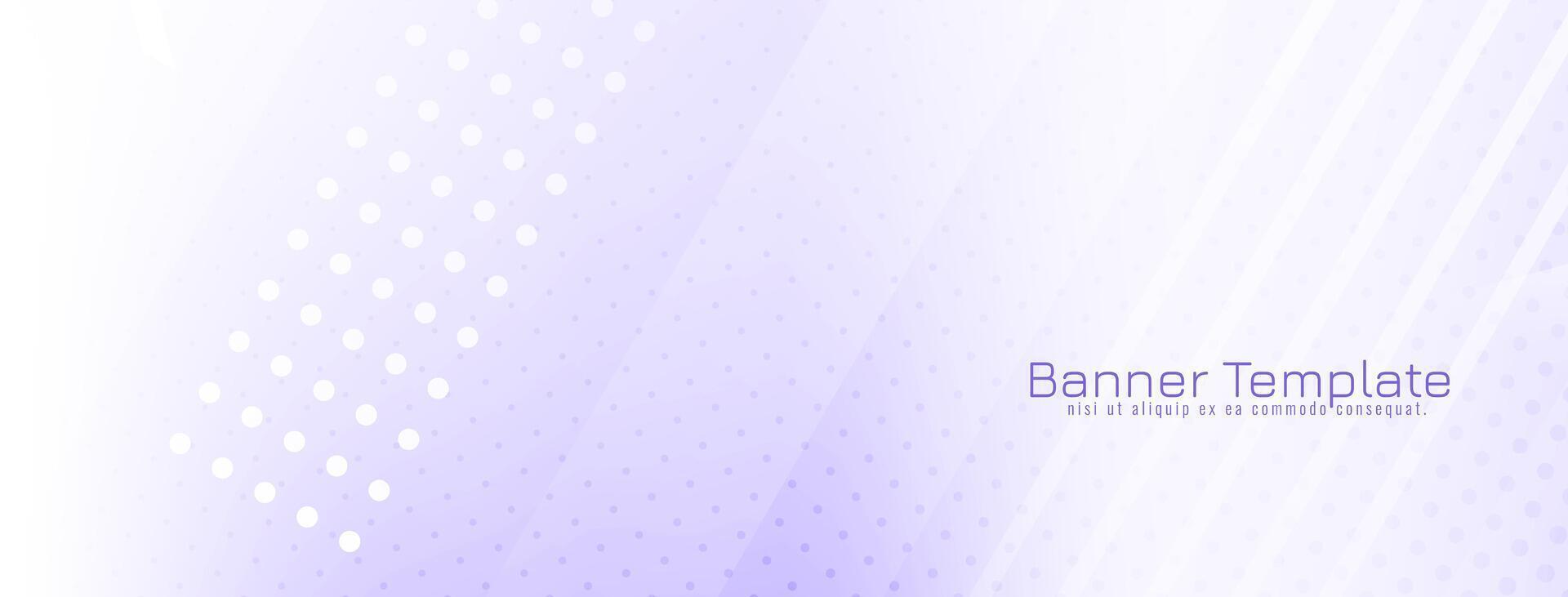 Soft violet color geometric design modern business banner vector