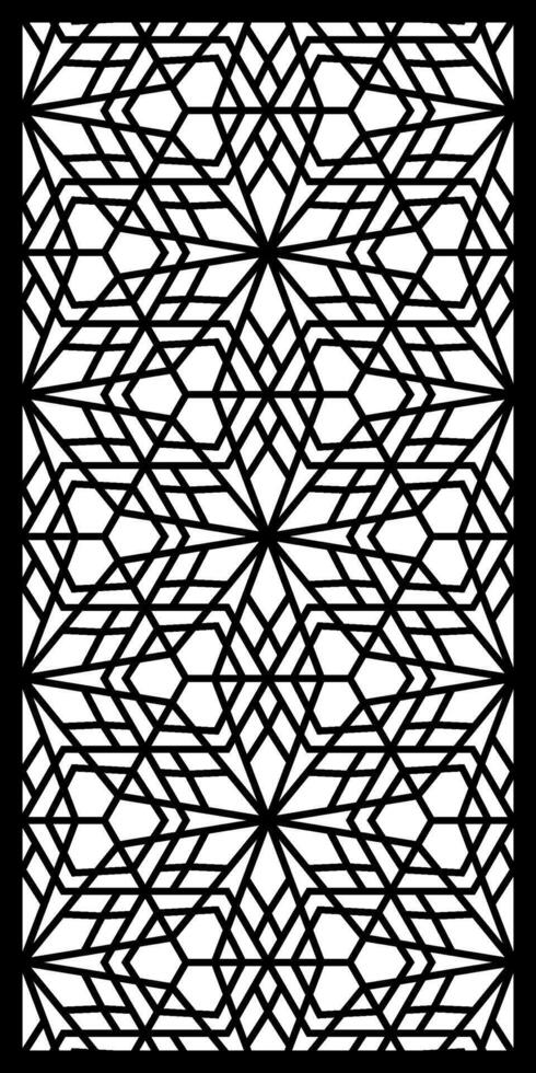 Geometric and simple pattern for panel, background, and cutting art vector
