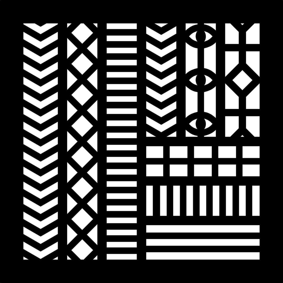 Geometric and simple pattern for panel, background, and cutting art vector