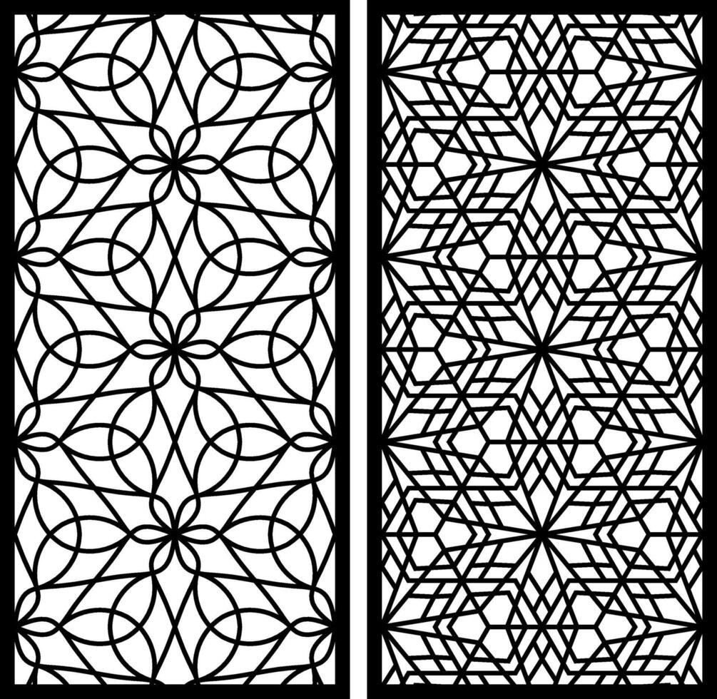 Geometric and simple pattern for panel, background, and cutting art vector