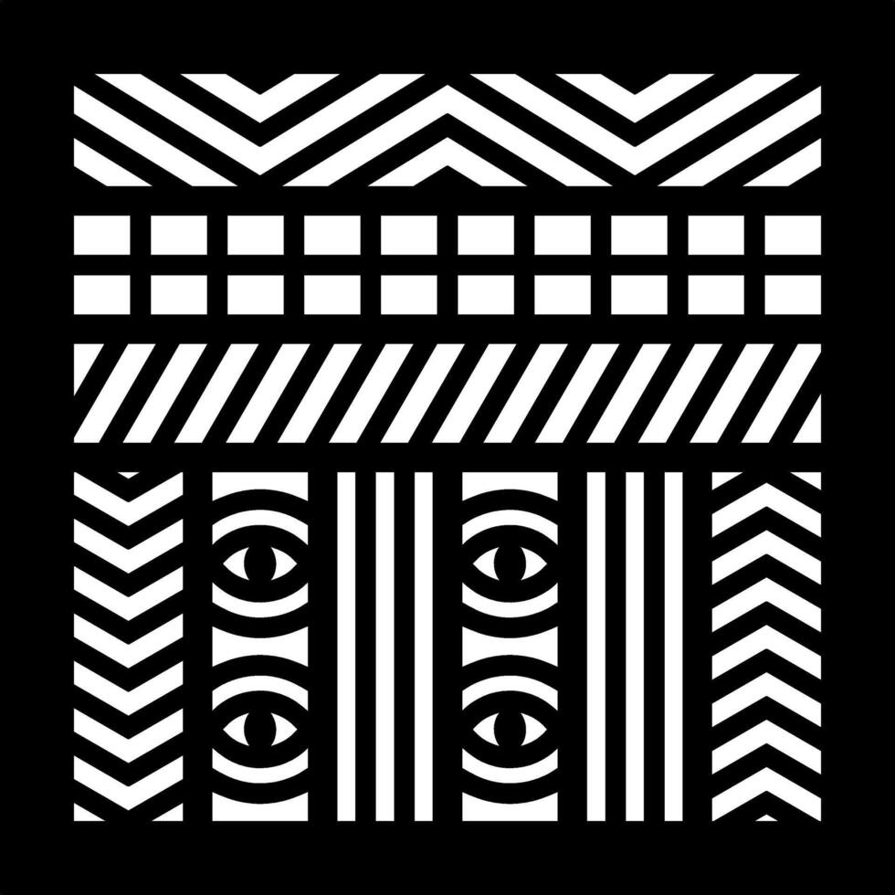 Geometric and simple pattern for panel, background, and cutting art vector