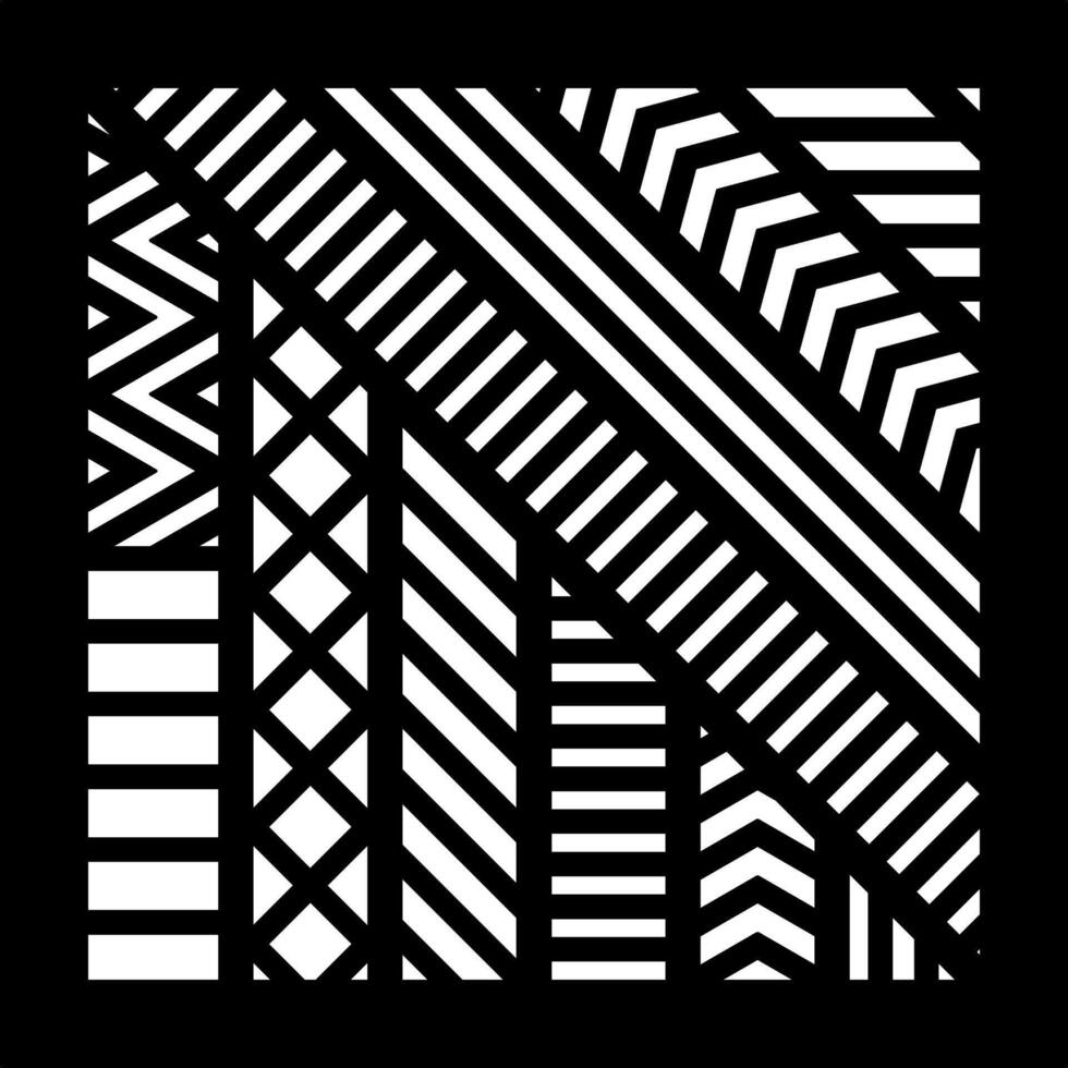 Geometric and simple pattern for panel, background, and cutting art vector