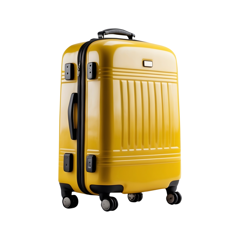 modern travel luggage, suitcase isolated on a transperant background suitcase for travel png
