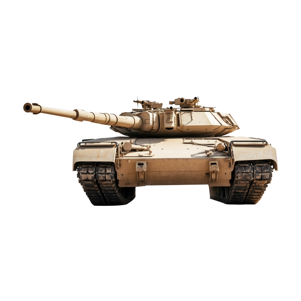 Defense Force a modern Attacker battle tank isolated on transparent background png