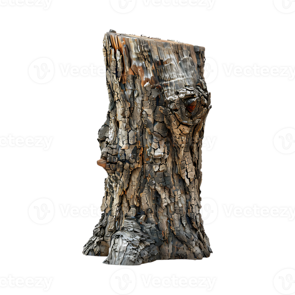 Wood Podium Trunk on Transparent Background png