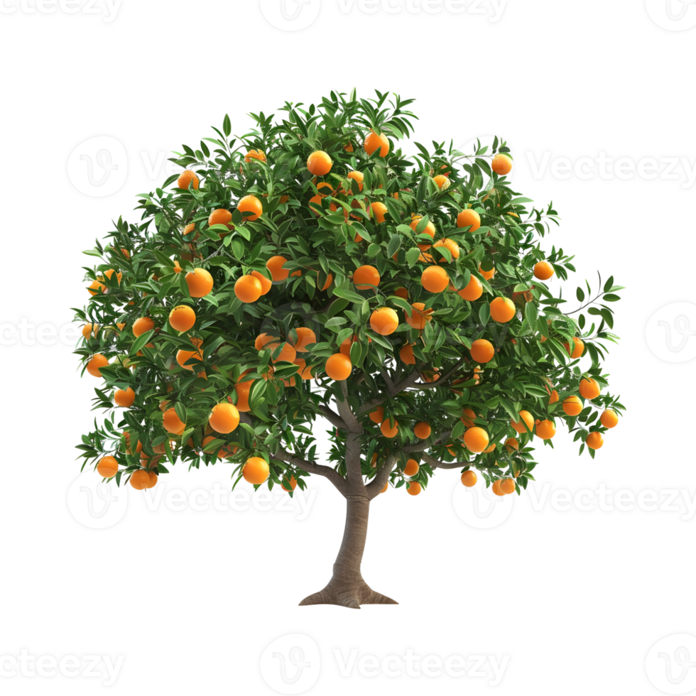 Oranges Tree on Transparent Background png