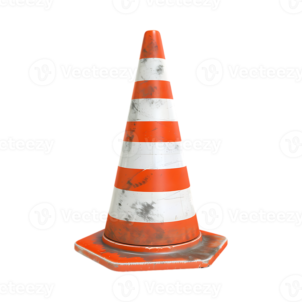 Traffic Cone on Transparent Background png