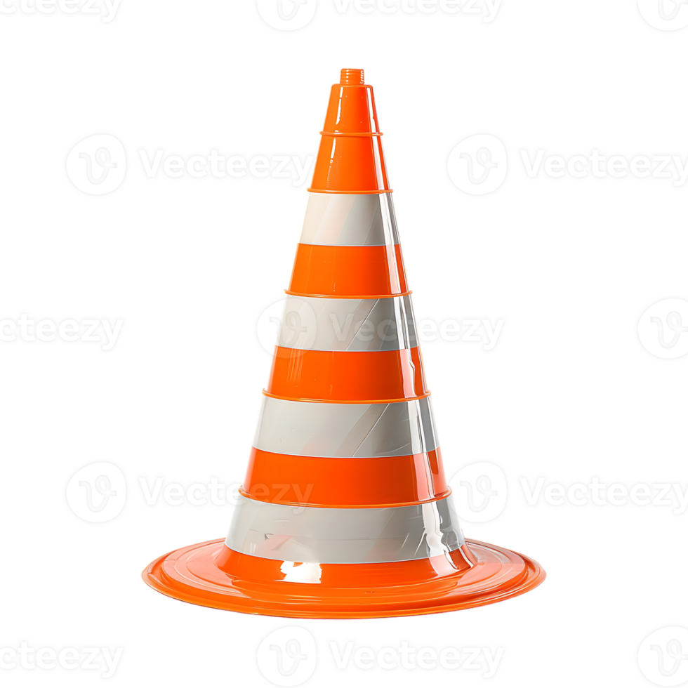 Traffic Cone on Transparent Background png