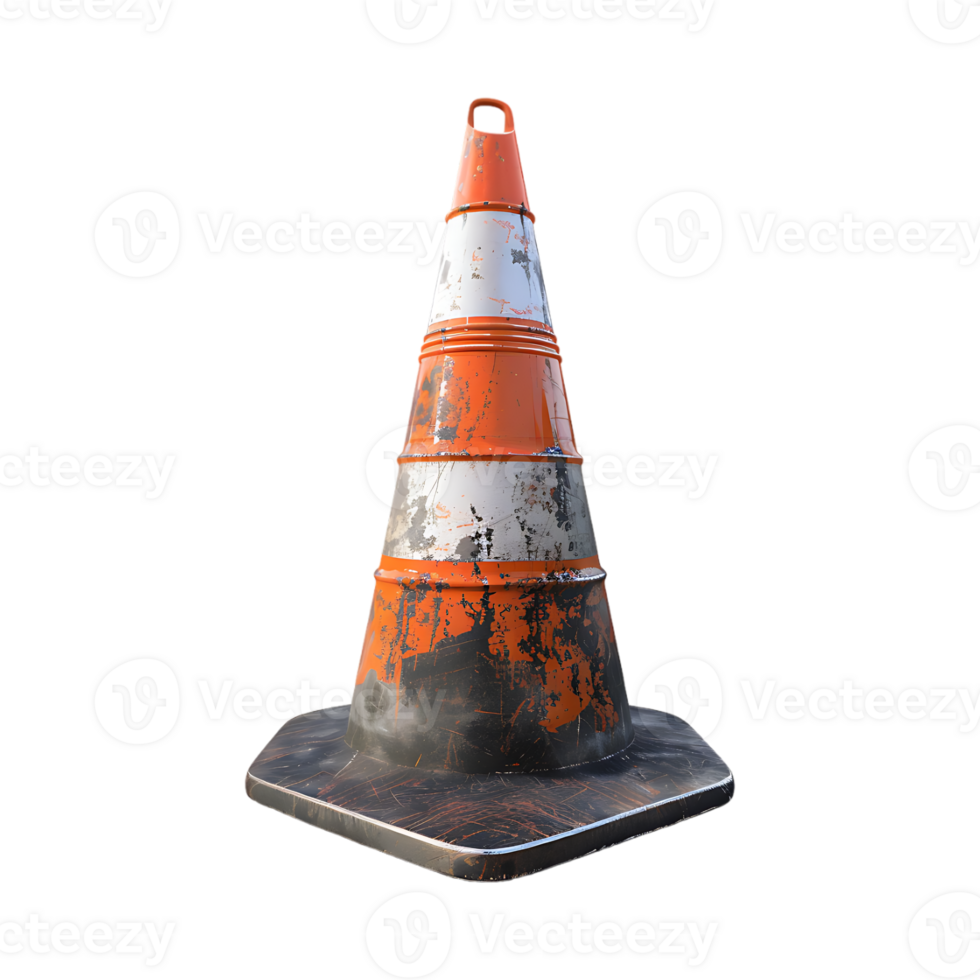 Traffic Cone on Transparent Background png
