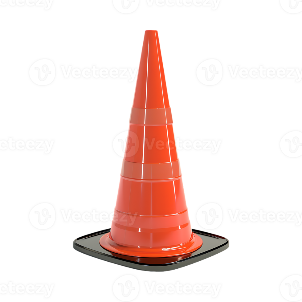Traffic Cone on Transparent Background png