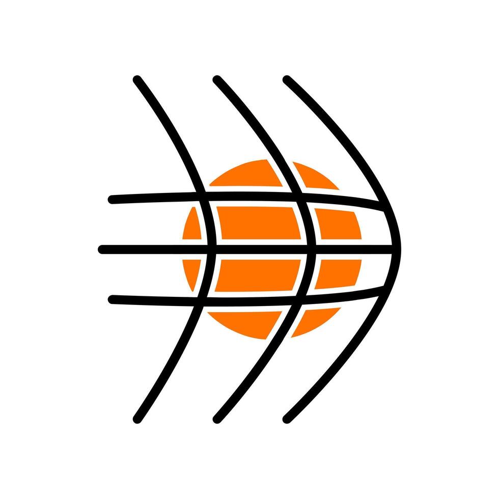 Football icon. Sports equipment, Net, goal, football, game, playing, team sport, competition, recreation, graphic, colorful. vector
