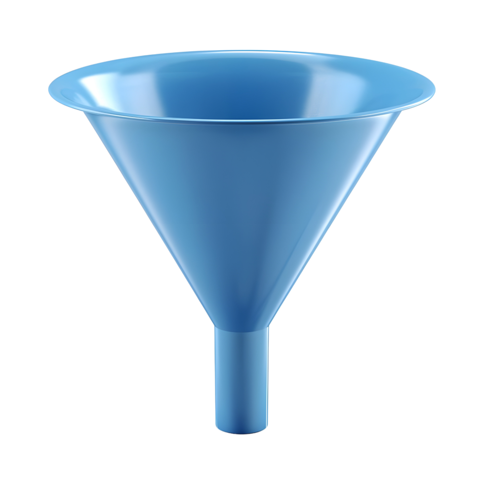 Plastic Funnel on Transparent Background png