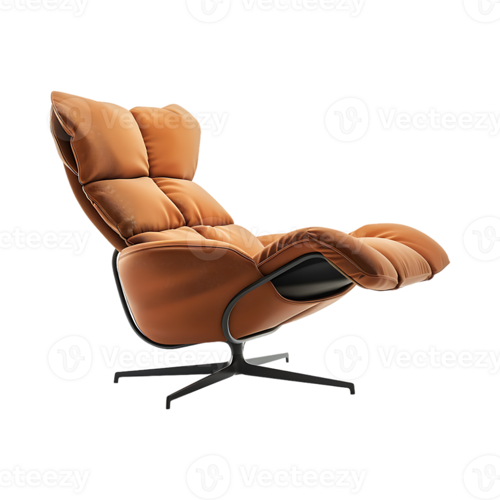 Modern Soft Chair Luxury on Transparent Background png