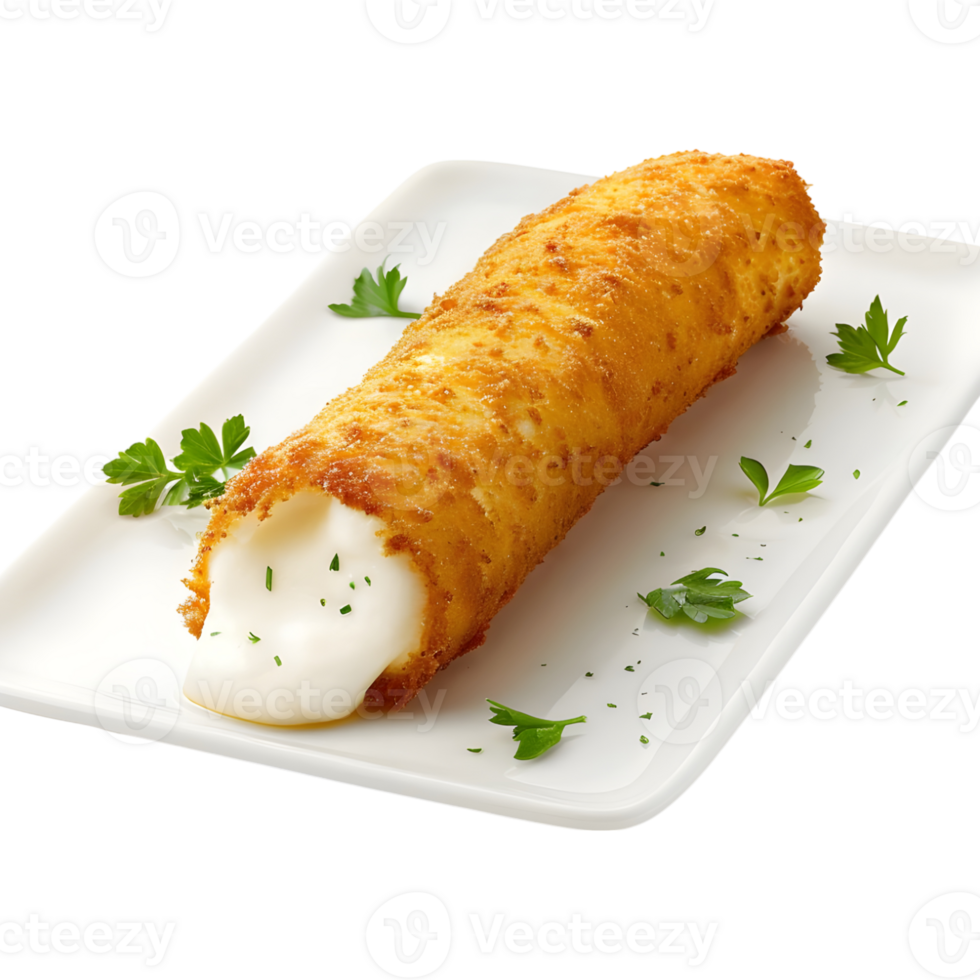Mozzarella Sticks on Transparent Background png