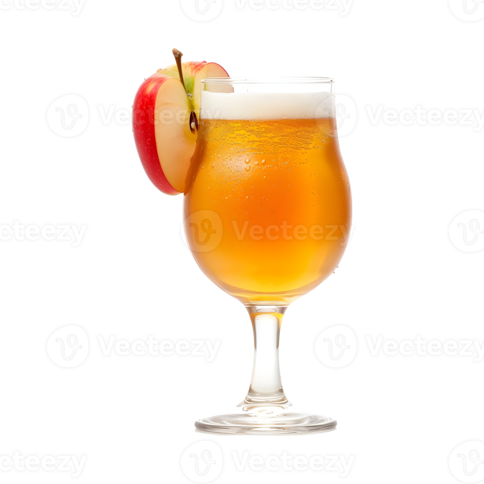 Apple Juice in a Glass on Transparent Background png
