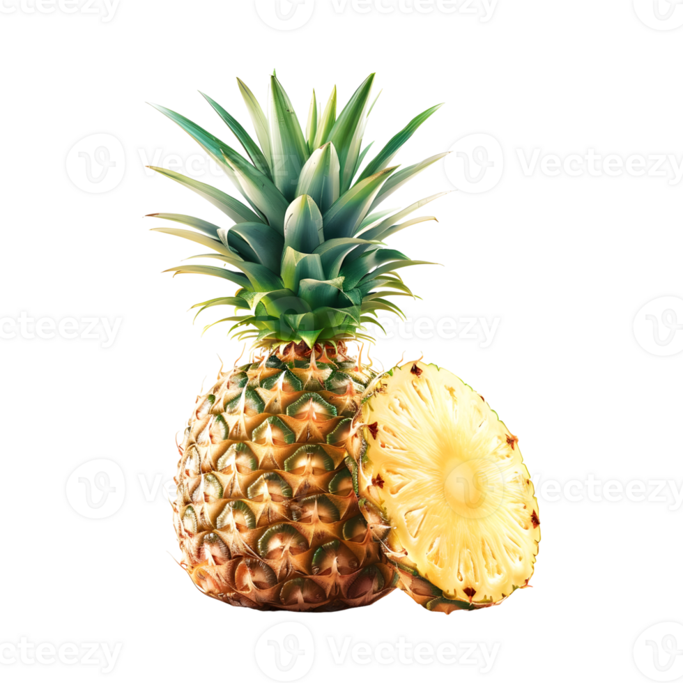 Pineapple Slice on Transparent Background png