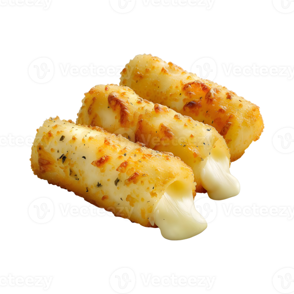 Mozzarella Sticks on Transparent Background png