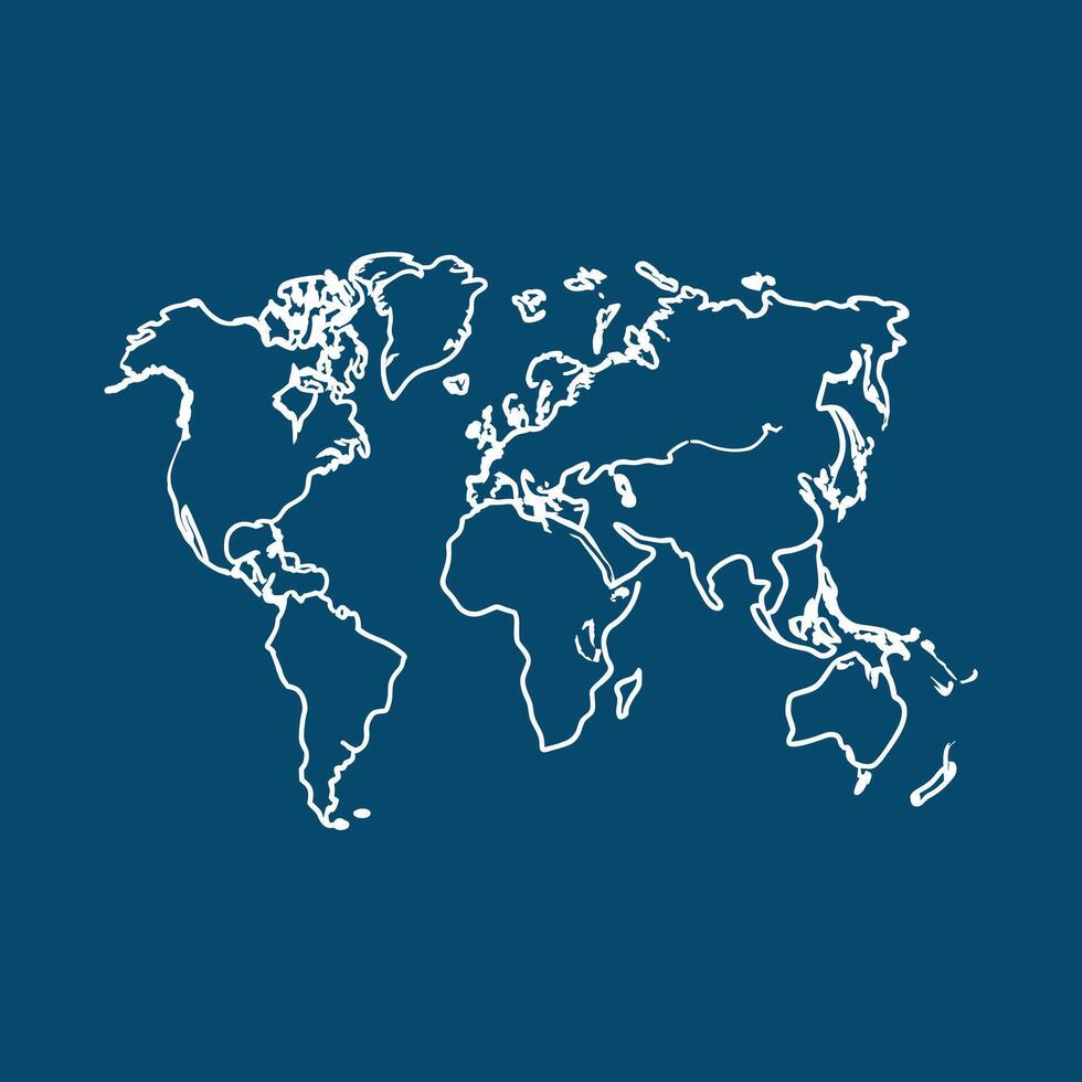 World map Art Illustration vector