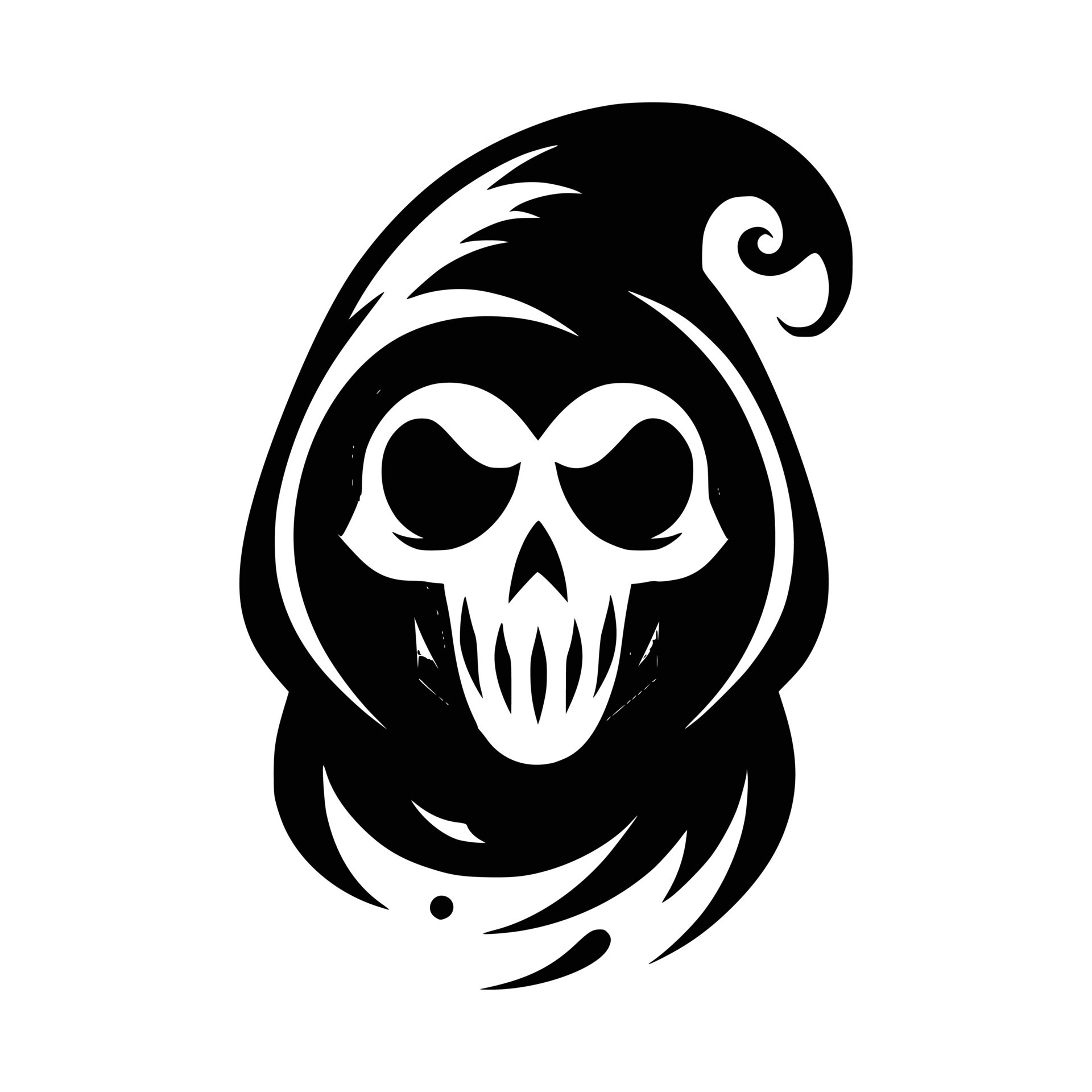 Ghost Art Illustration 46430794 Vector Art at Vecteezy