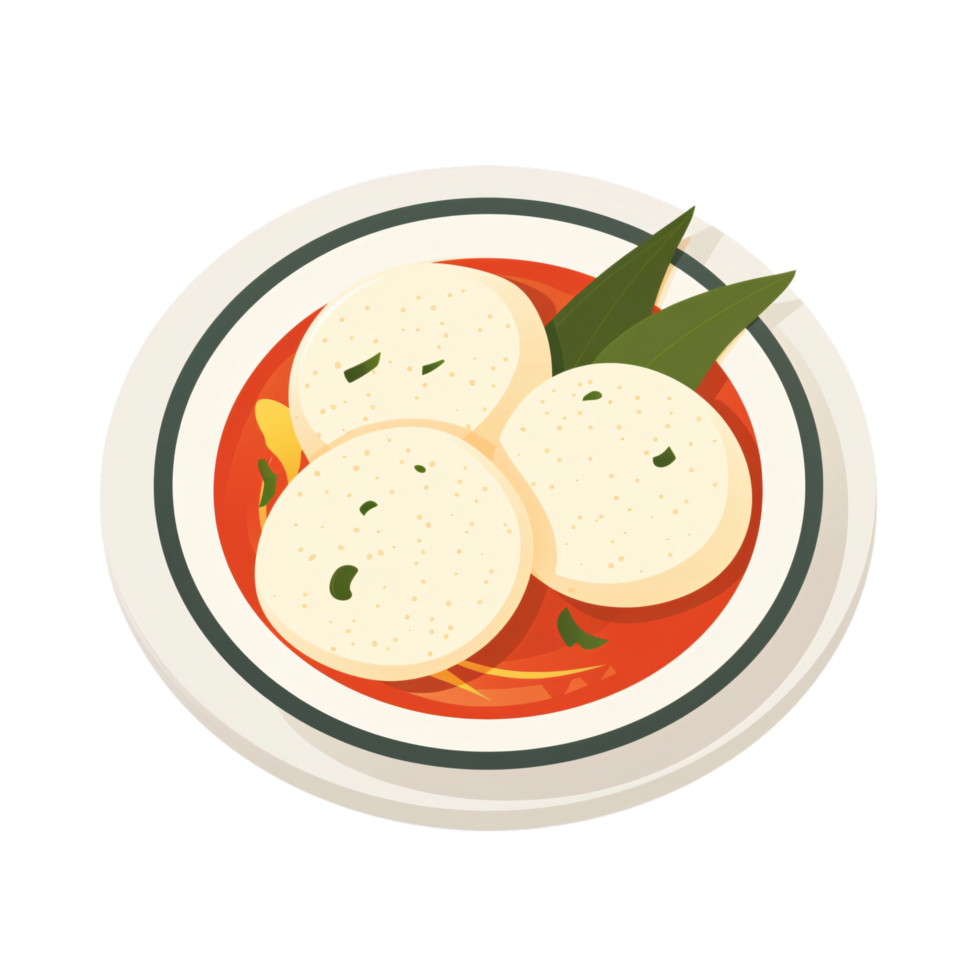 Flat Illustration of Indian Food png