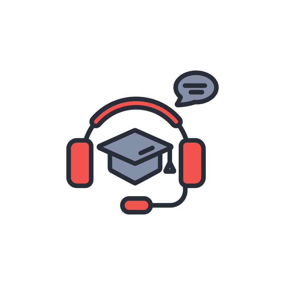online teaching icon. .Editable stroke.linear style sign for use web design,logo.Symbol illustration. vector