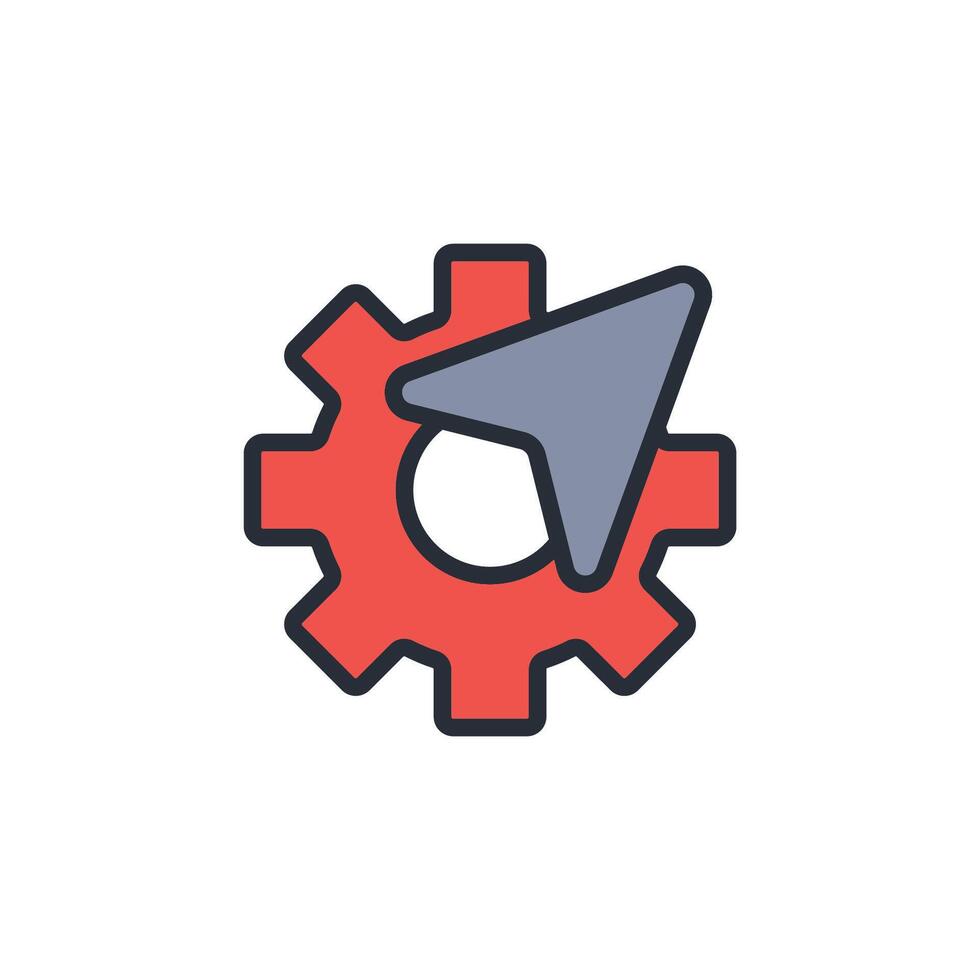 navigation icon. .Editable stroke.linear style sign for use web design,logo.Symbol illustration. vector