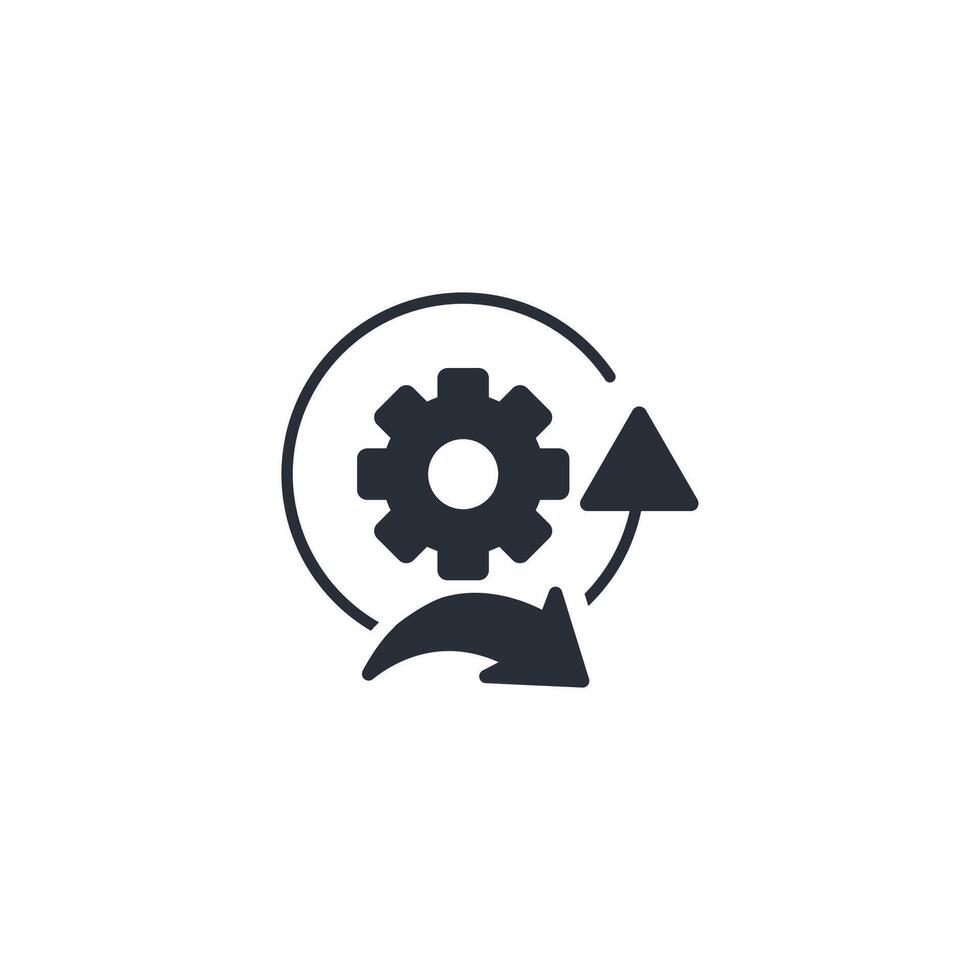 Agile icon. .Editable stroke.linear style sign for use web design,logo.Symbol illustration. vector