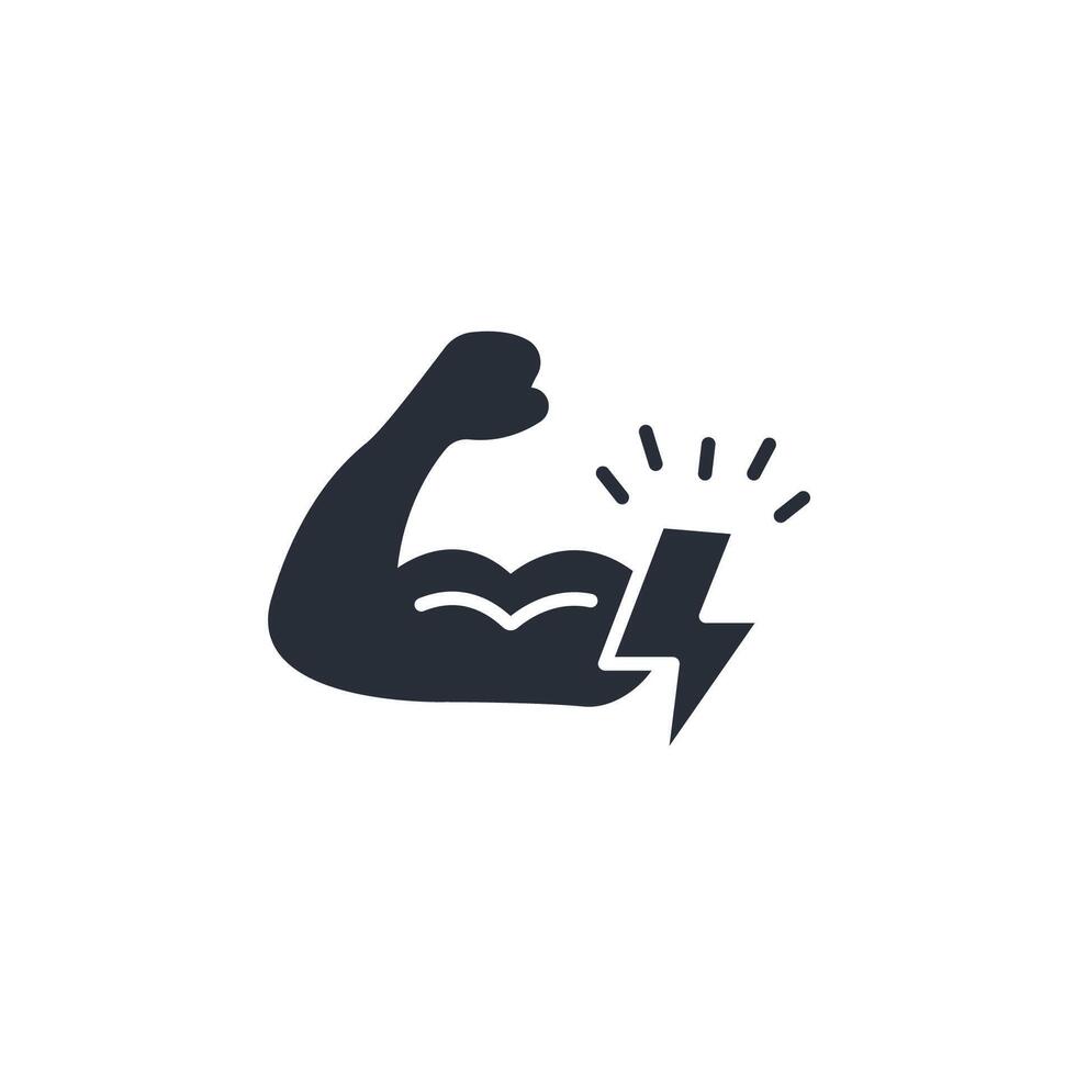 Strong icon. .Editable stroke.linear style sign for use web design,logo.Symbol illustration. vector