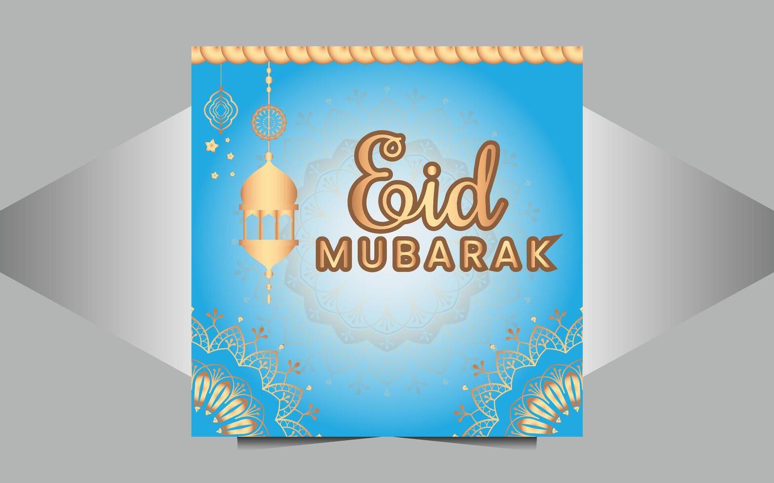 Eid template design vector