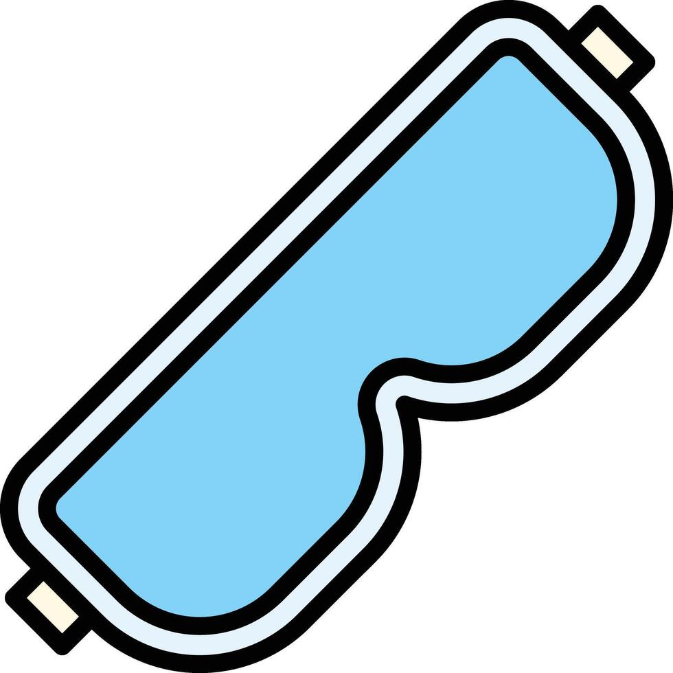 Safety Glasses Line Filled Line Filled Icon Design vector