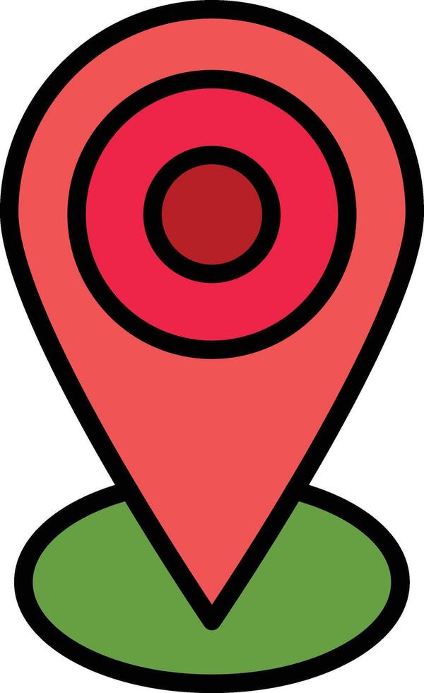 Local Line Filled Icon Design vector