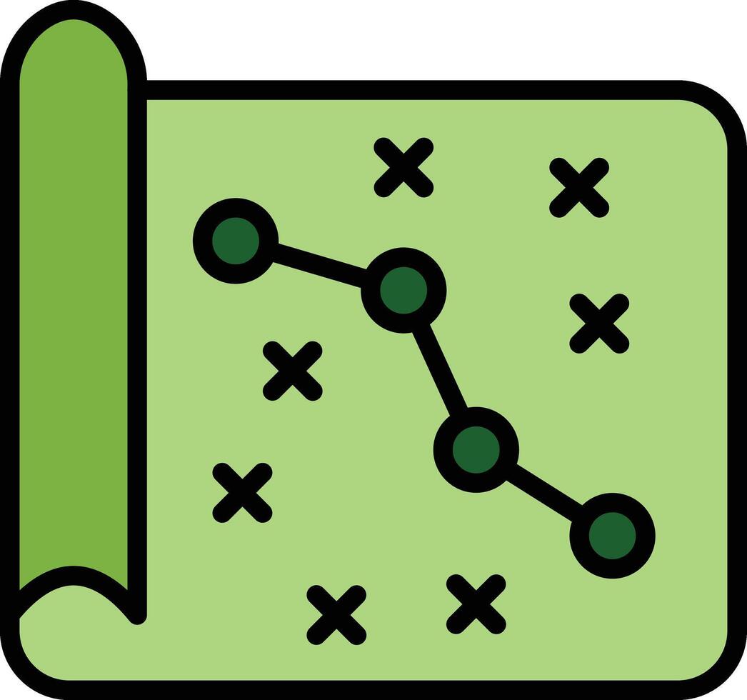 Marketing Strategy Line Filled Icon Design vector