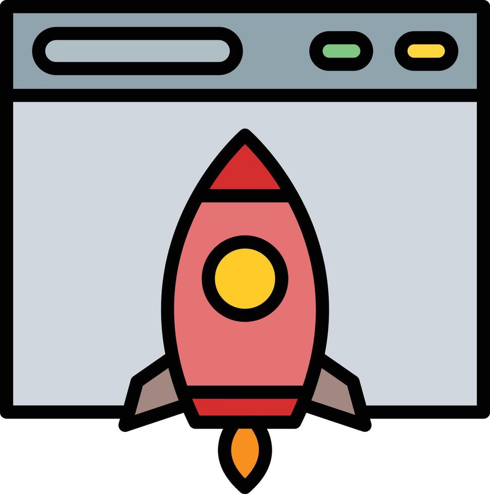 Boost Line Filled Icon Design vector