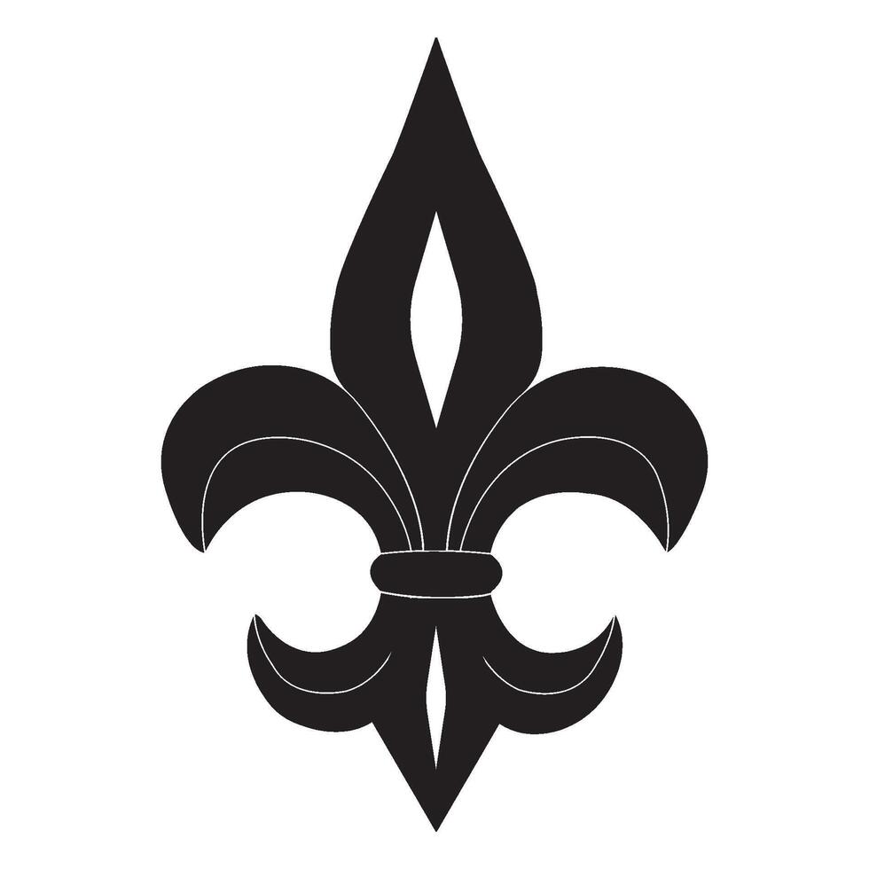 Fleur de lis icon vector