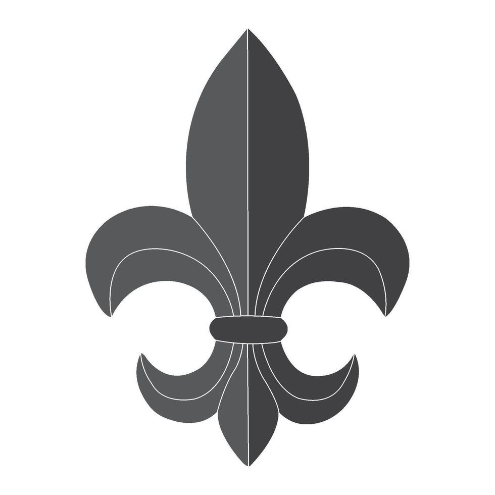 Fleur de lis icon vector