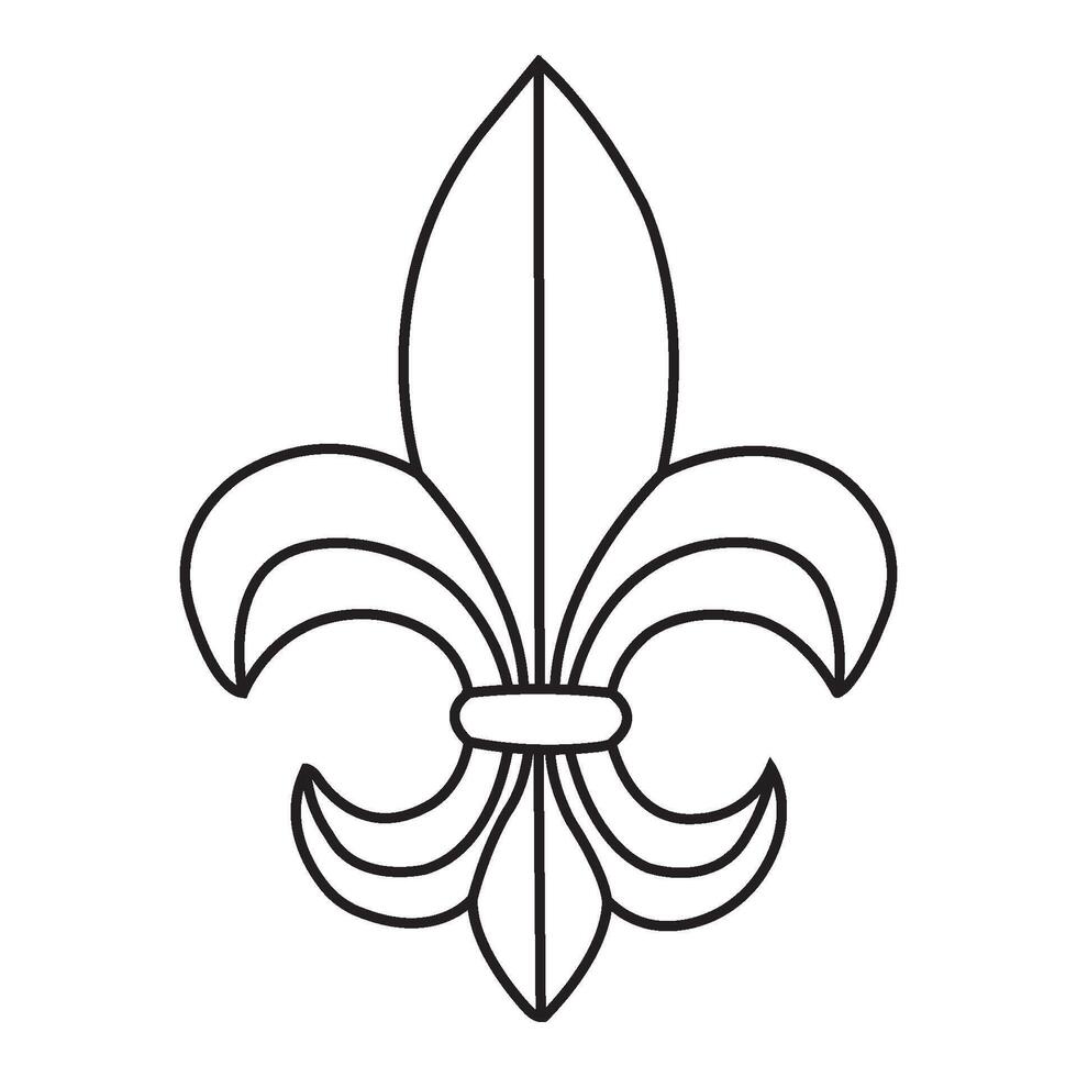 Fleur de lis icon vector