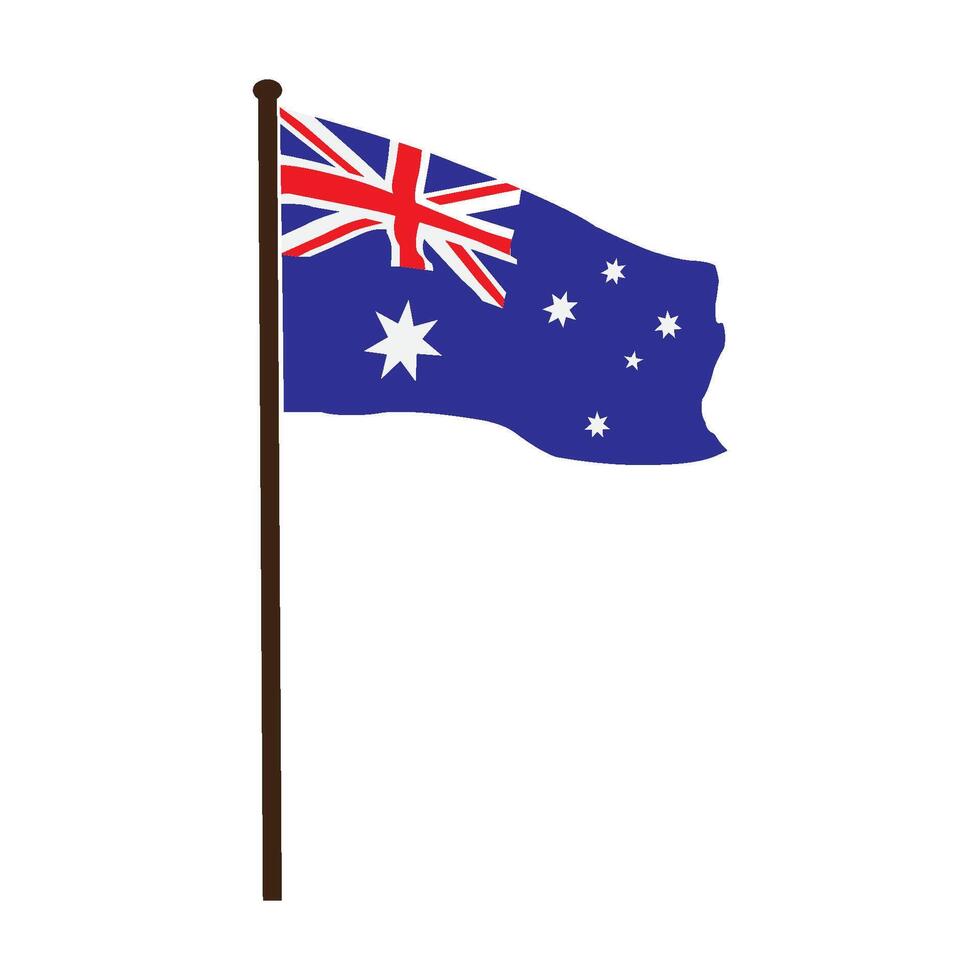 Australian flag icon vector