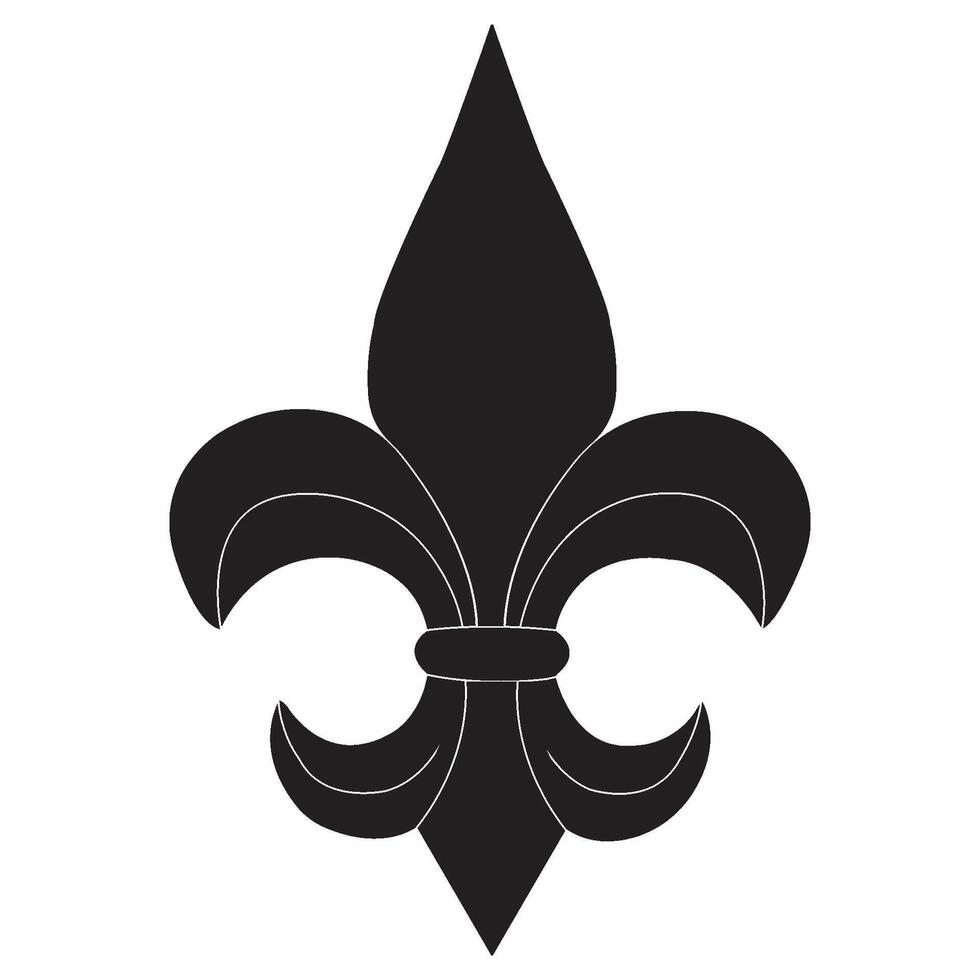 Fleur de lis icon vector