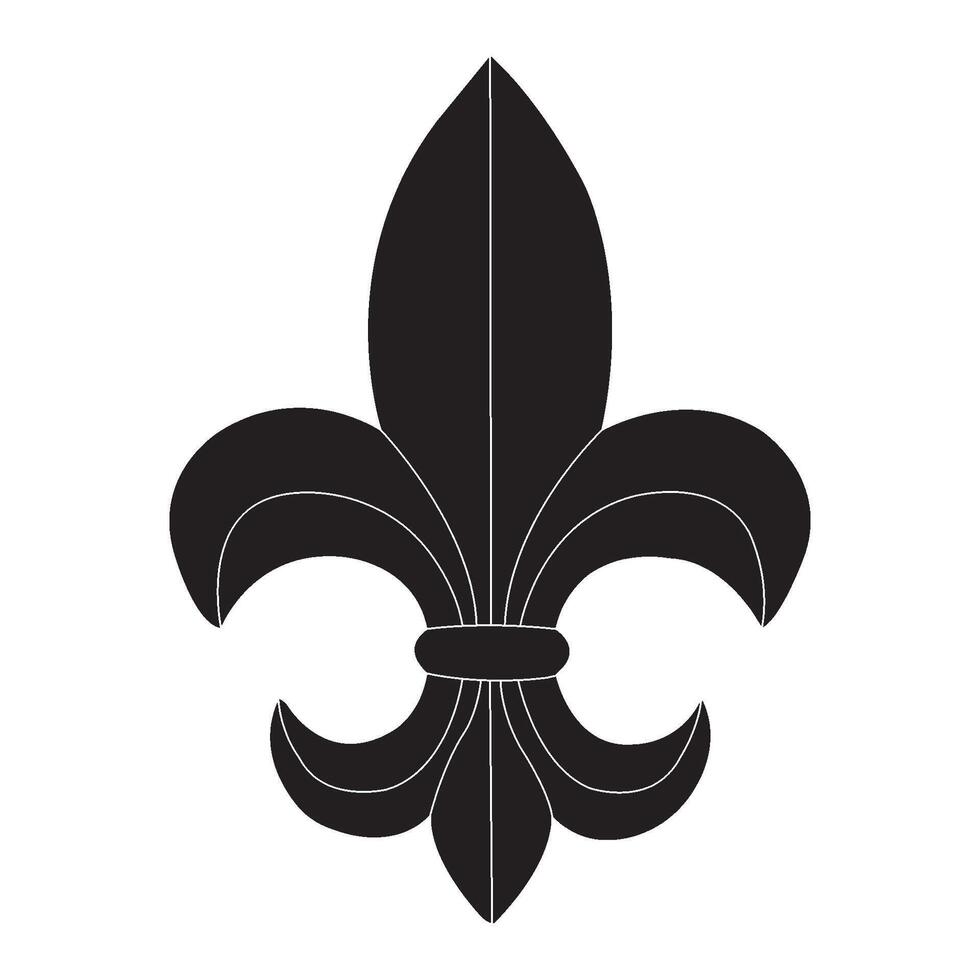 Fleur de lis icon vector