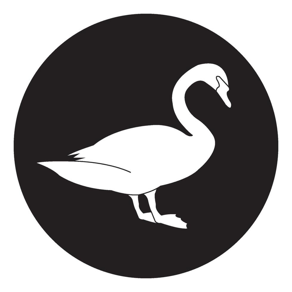 Swan icon design vector